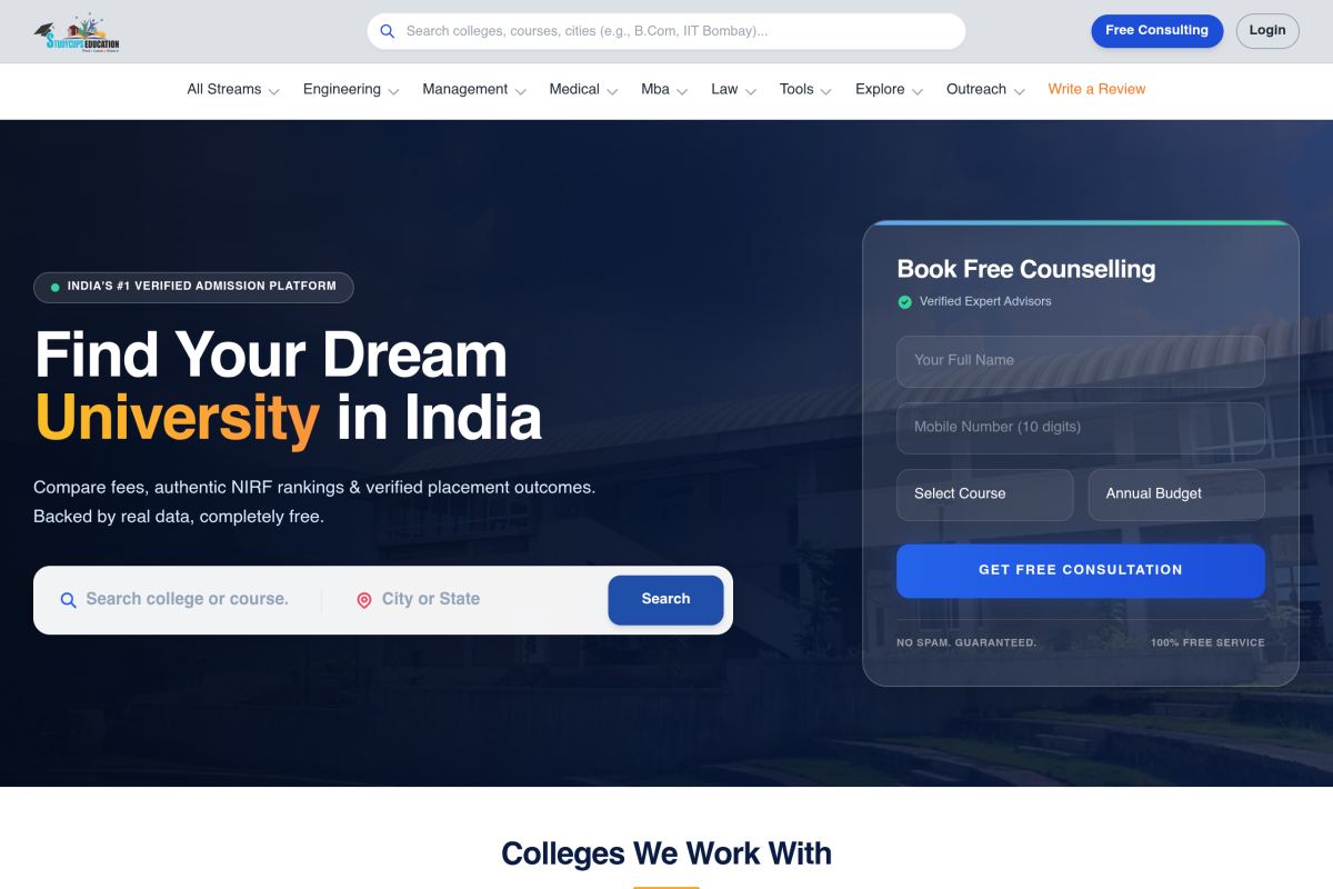 StudyCups — Education & Admissions Platform
